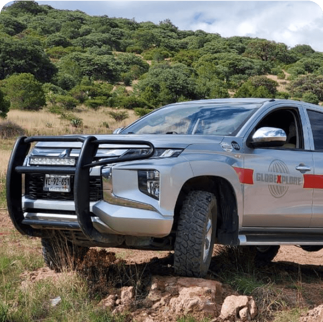A hybrid technology-equipped pickup from Globexplore, contributing to the reduction of carbon emissions and promoting eco-friendly transportation solutions.